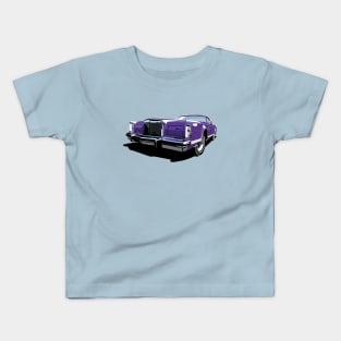 1970s Lincoln Continental in purple Kids T-Shirt